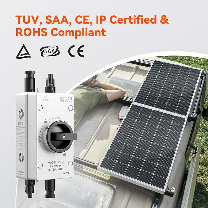 RICH SOLAR Solar PV DC Quick Disconnect Switch 1500V 32 Amps RS-i2