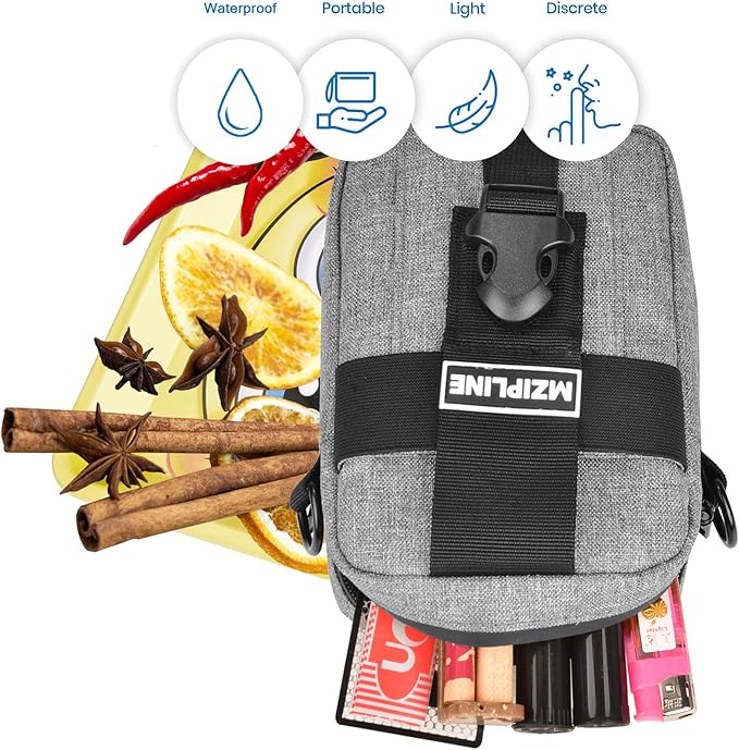 Tactical Bag- Smell Proof -Crossbody Sling Shoulder Bags with Carbon Lining for Man