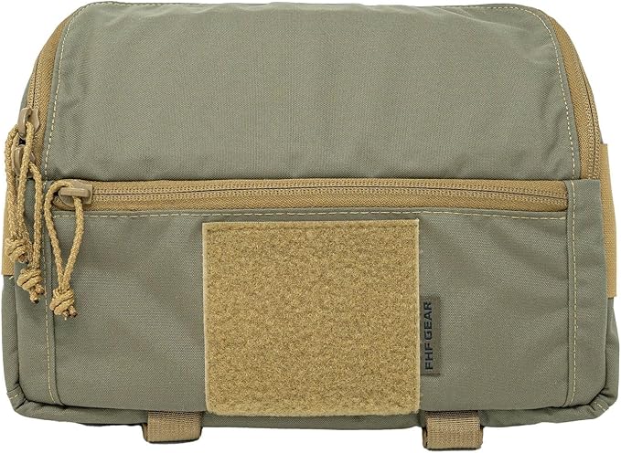 FHF Gear Lumbar Pack – MOLLE-Compatible Hip Belt Storage Pouch for Hunting Tactical &amp Fishing Gear with Zippered Pockets