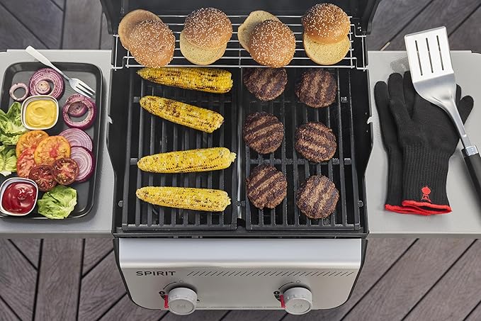 Weber Spirit E-310 Liquid Propane Gas Grill for Outdoor Cooking and BBQ 3 Burners Black – Porcelain-Enameled Cast-Iron Grates &amp Snap-Jet Ignition
