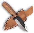 Armory Replicas™ Full Tang Tiny Predator Food Prep Kitchen Camping Cooking Japanese Deba Knife w/Walnut Wood &amp Genuine Leather