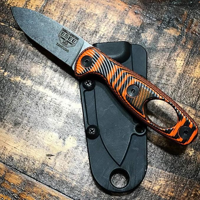 ESEE Xancudo S35V Orange/Black G-10 3D Handle Black Sheath