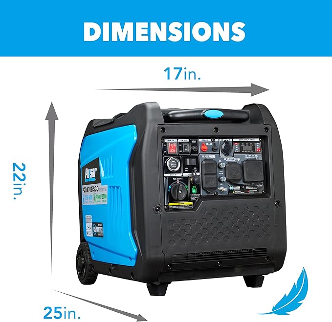 Pulsar 7250-Watt Super Quiet Dual Fuel Inverter Generator with Remote Start