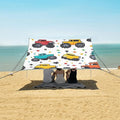 ALAZA Star Truck Cartoon Beach Tent Sun Shelter Portable Canopy Sunshade for Outdoor Camping Picnics Backyard Fun 10x9 ft