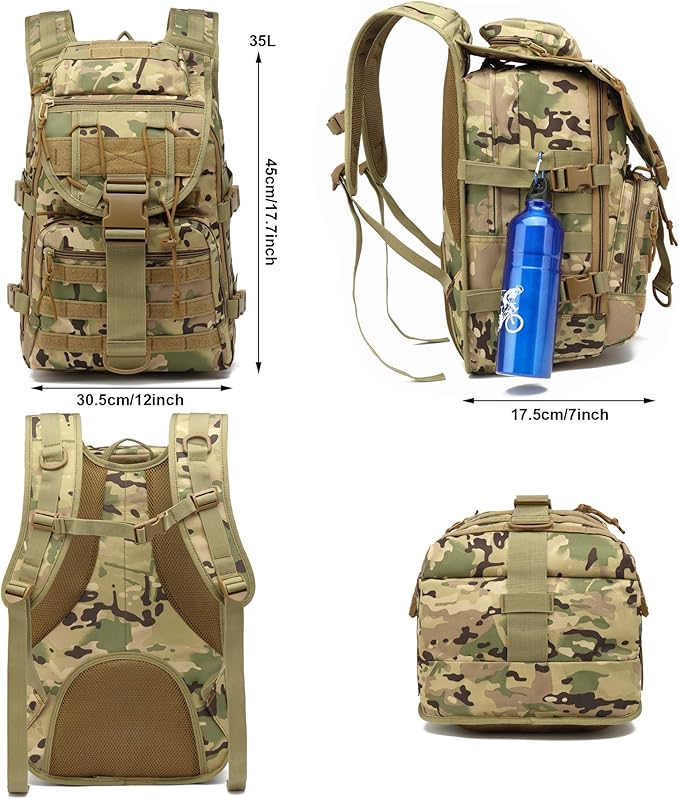 Military Tactical Backpack for Men Survival Army Backpacks for Camping Hiking Trekking