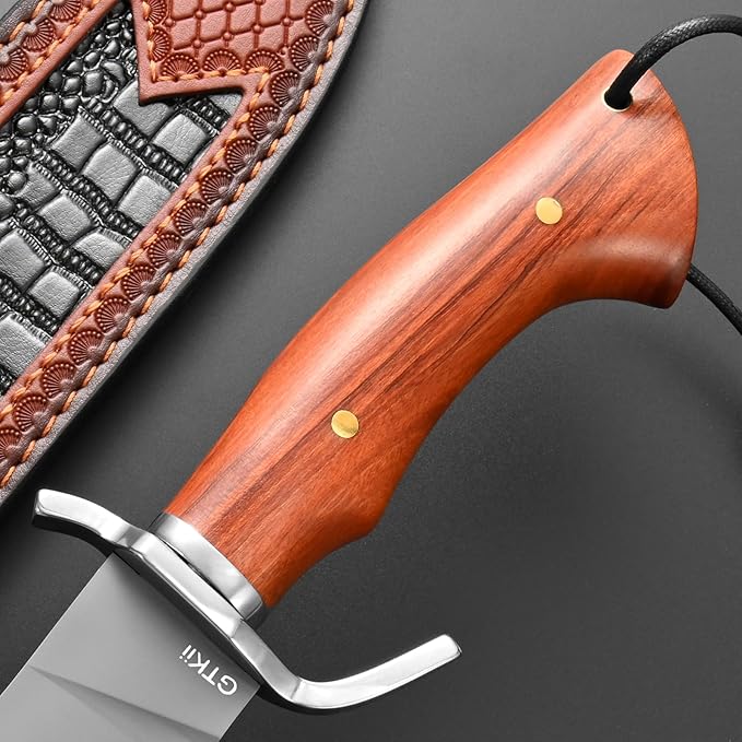 Gtkii GTK46 Fixed Blade Knife SKD-11 Steel Blade Rosewood Handle Fix Knifes for Outdoor Camping Hunting Collection