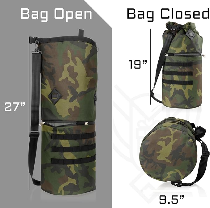 Xtreme Sight Line ~ AQUA RT Dry Bag~ Water-Proof Faraday Dry Bag for Laptops Tablets and Mid-Size Electronics ~ Small LITE Faraday Bag Combo ~ Woodland Camo