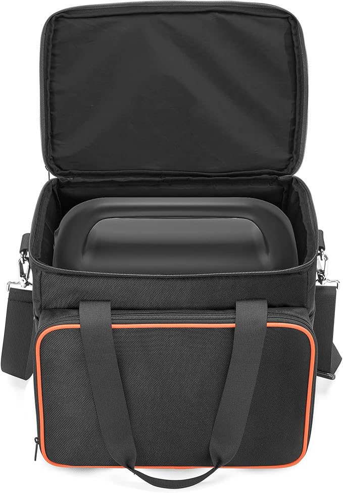 Trunab Double-Layer Carrying Case Compatible with Jackery Portable Power Station Explorer 1000 Battery Case with Waterproof Bottom and Upper Compartment for Charging Accessories