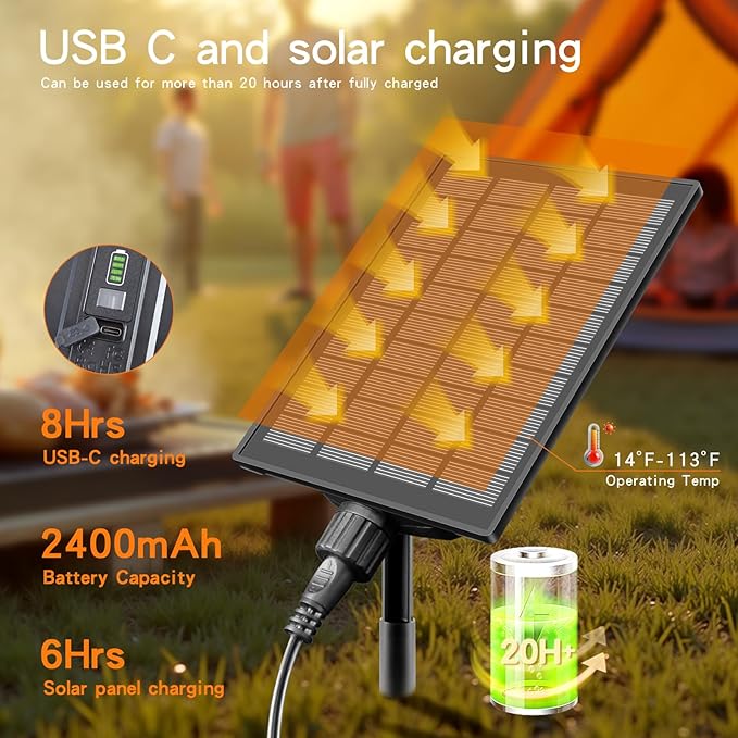 63FT Solar String Lights Outdoor Waterproof with USB Port &amp Remote Control Solar Patio Lights Long Last for 20+Hrs Dimmable Solar Power LED Shatterproof Bulbs solar lights for Camping Backyard Gar