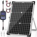 Voltset Solar Panel Kit 30W 12V with MPPT Controller Solar Battery Trickle Charger Maintainer Waterproof Solar Panel with Adjustable Mount Bracket for Boat RV Motorcycle Marine