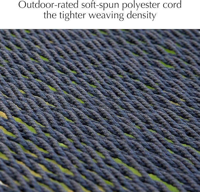 PNAEUT Double Rope Hammocks for Outside Handwoven Double Caribbean Hammock with Spreader Bar for Outdoor Indoor Max 600 lbs Capacity (Abyss)