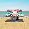 ALAZA Cow Roses Beach Tent Sun Shelter Portable Canopy Sunshade for Outdoor Camping Picnics Backyard Fun 10x9 ft