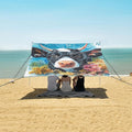 ALAZA White Cow Beach Tent Sun Shelter Portable Canopy Sunshade for Outdoor Camping Picnics Backyard Fun 10x9 ft