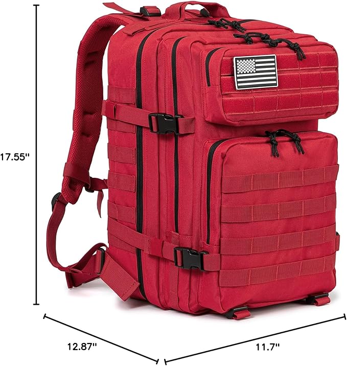 QT&ampQY 45L Military Tactical Backpacks Molle Army Assault Pack 3 Day Bug Out Bag Hiking Treeking Rucksack…