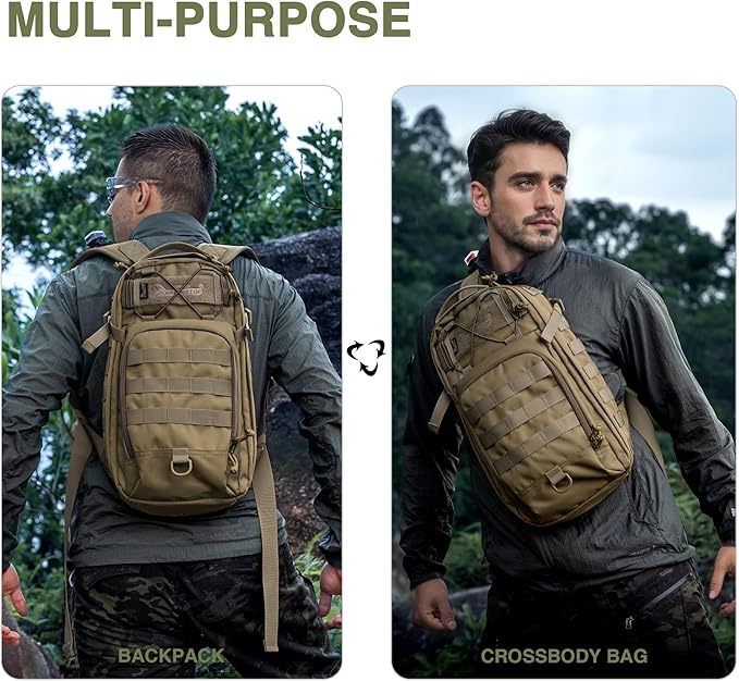 Mardingtop Small Tactical BackpackMolle Military Rucksack Daypack for Backpacking Camping Hiking Traveling18L Backpack