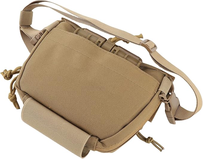 Drop Pouch Oxford Cloth Sub Abdominal Carrying Kit Bag Utility Tool Pouch Fanny Pack for Chest Rig Vest with Secure Storage and Adjustable Straps for Tactical Outdoor