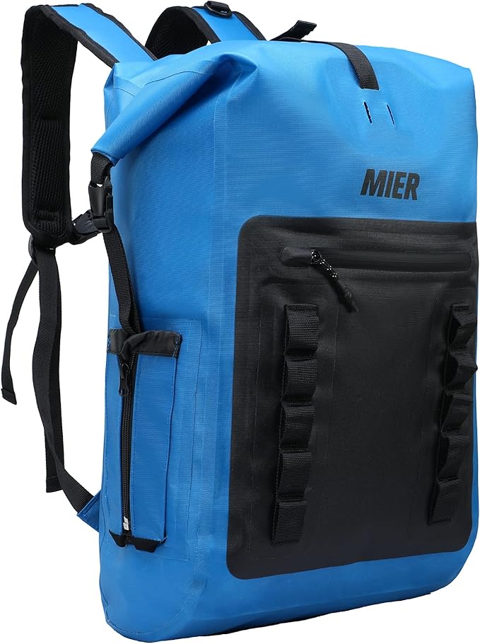 MIER Dry Bag Waterproof Backpack 30L Dry Sack Heavy Duty Roll-Top Closure for Kayaking Beach Boating Swimming Surfing