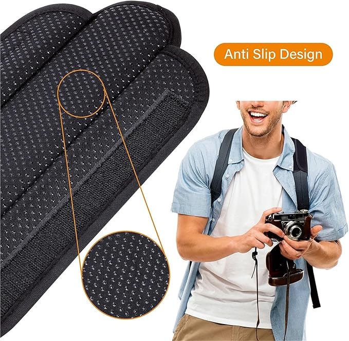 Backpack Strap Pads 2 Pack Non-Slip Universal Shoulder Pads Thick Backpack Strap Pads for Shoulder Bags Guitar Straps Computer Bags