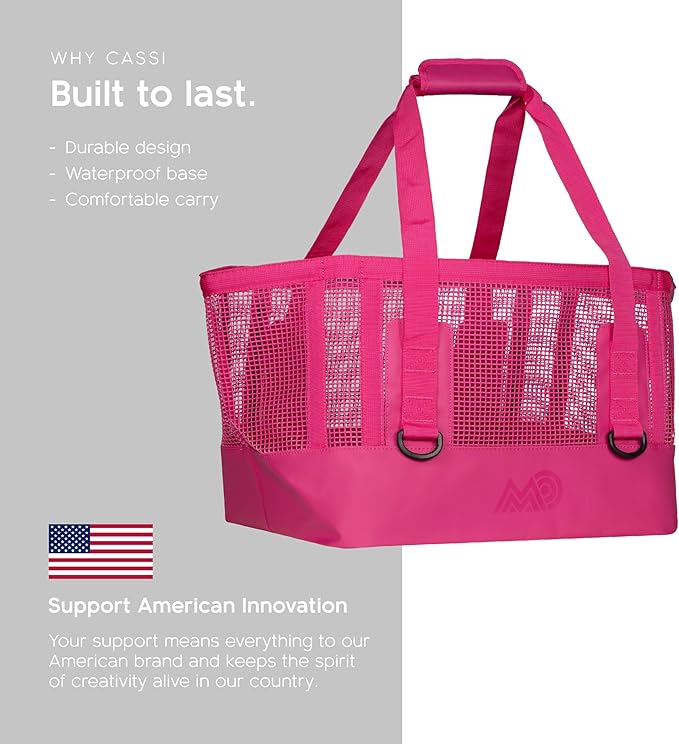 MISSION Boat Gear CASSI Heavy-Duty Outdoor Tote and Waterproof Marine-Grade Mesh Boat Bags