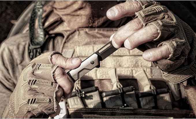 Extrema Ratio - Ferrum T (Mud) Folding Knife Böhler N690 Steel Blade 58 HRC Burnished Finish Smooth Aluminum Handle Ergonomic Design Durable Fixed Blade Italian Craftsmanship