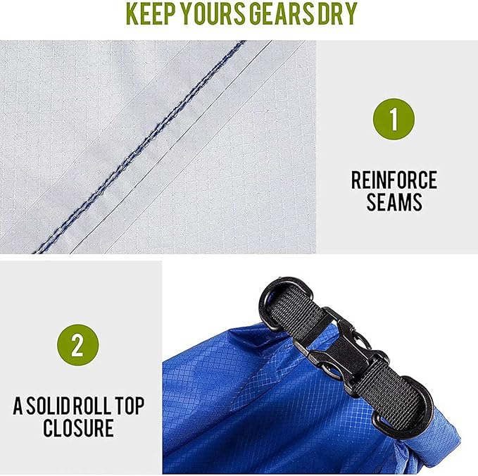 12Pcs Waterproof Dry Bag Set for Kayaking BoatingDrybag Outdoor Storage Bags for Canoeing Camping SwimmingRandom