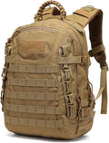 38L Nylon Waterproof Trekking Fishing Hunting Bag Backpack Outdoor Military Rucksacks Tactical Sports Camping Hiking (Khaki)