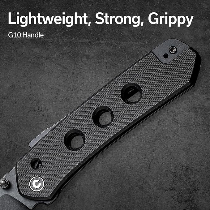 CIVIVI Vision FG Pocket Knife for EDC Superlock Folding Knife with 3.54 Reverse Tanto Nitro-V Blade G-10 Handle Ideal Gift for Men Women C22036-1