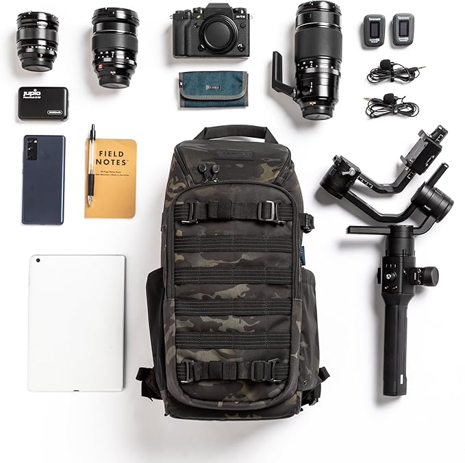 Tenba Axis v2 16L Camera Backpack for DSLR and Mirrorless cameras and lenses plus an 11-inch Tablet – Black (637-753)