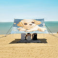 ALAZA Cute Puppy Dog Clound Stars Beach Tent Sun Shelter Portable Canopy Sunshade for Outdoor Camping Picnics Backyard Fun 10x9 ft