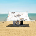 ALAZA Cute Raccoons and Balloon Beach Tent Sun Shelter Portable Canopy Sunshade for Outdoor Camping Picnics Backyard Fun 10x9 ft