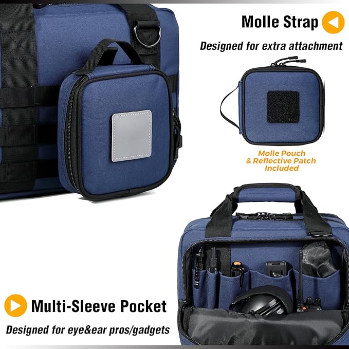 DBTAC Tactical Sling Bag Small + Tactical Range Bag Small Plus (Urban Blue)