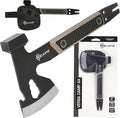 Reapr 11014 Versa Camp Axe Multitool with Pry Bar Nail Puller Hammer Wrench Set Bottle Opener 10.75 Length Survival Tools and Outdoor Accessories Black