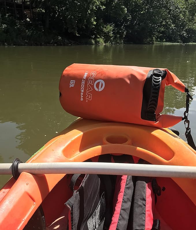 Enthusiast Gear Insulated Dry Bag Floating Cooler – 10L / 15L / 25L Roll Top Leak Proof Waterproof Collapsible with Padded Shoulder Strap - Perfect for Kayaking Fishing Beach