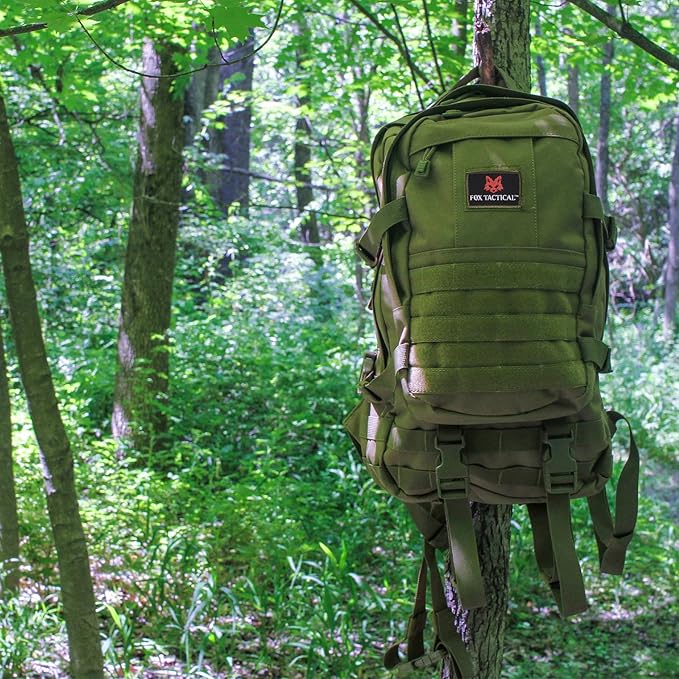 Fox Outdoor Products Cobra Gold Reconnaissance Pack - Tactical Spacious 30L Backpack w/Cinch Straps Hydration/Laptop Pocket