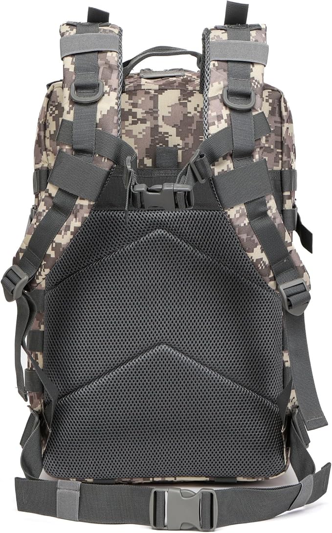 50L Sturdy Waterproof Fishing Hunting Bag Outdoor Military Tactical Sports Fitness Camping Hiking GYM Bag Backpacks (ACU)