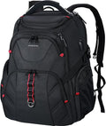 VANKEAN 17.3'' Travel Laptop Backpack TSA Friendly Water Resistant Anti Theft Extra Large College Backpacks with RFID Pockets USB Port for Men Women Business Work Bag Black