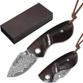 Father's Day Mother's Day &amp Birthday Gift for Him Her: ALBATROSS Mini Pocket Knife - 4.75 Modern Damascus Steel Folding Knife with Red Sandalwood Handle - 71 Layer Hand Forged Blade - Liner Loc
