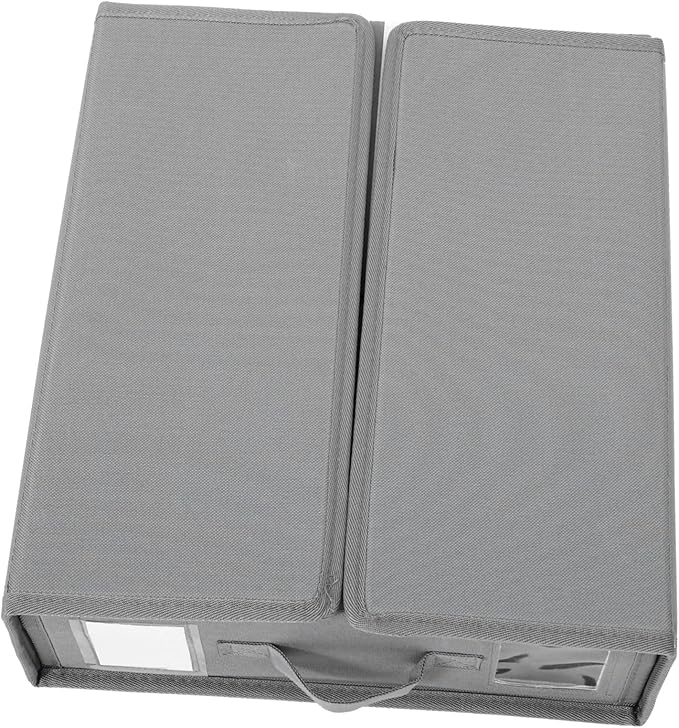 Alipis Bedding Sheet Storage Bin Zipper Closure Foldable Organizer for Blankets and Clothes Viewing Window Versatile Closet Organizer for Home and Wardrobe