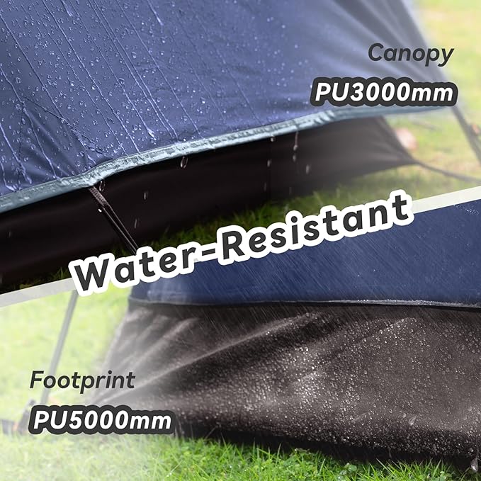 Forceatt Camping Tent 2/3/4 Person Professional Waterproof &amp Windproof Lightweight Backpacking Tent Suitable for OutdoorHikingCamping Mountaineering and Travel
