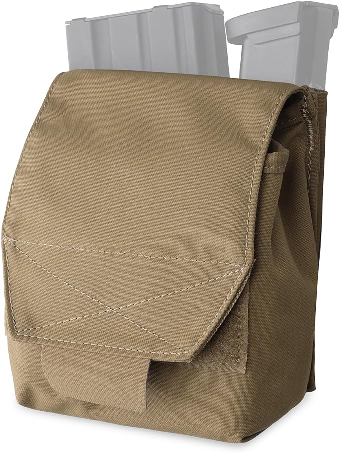 WYNEX Tactical Molle GP Pouch Utility EDC Pouch with Two Mag Insert Small Tool Pouches Organizer Compact Multi-Purpose Waist Bag for Belt Vest