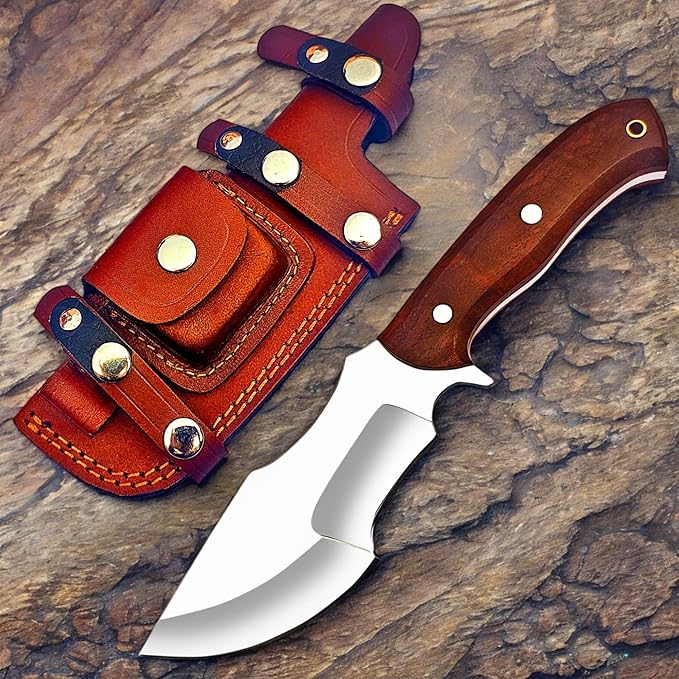 Poshland Custom Handmade Knife – D2 Steel Wooden Handle