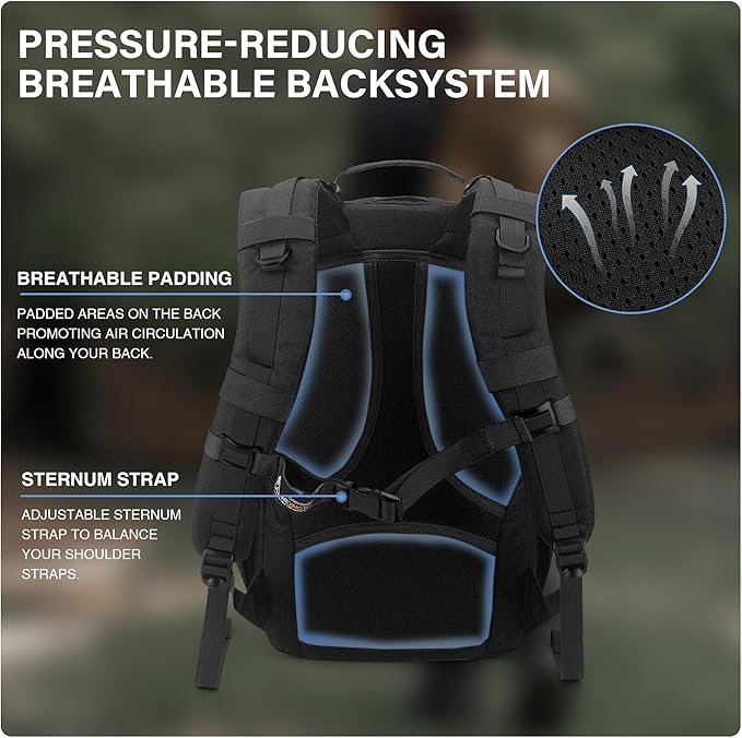 Mardingtop Small Military Tactical Backpack for Men 20L Molle Rucksack EDC Daypack for HikingTravelCamping Hunting