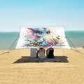 ALAZA Cute Dragon Baby Art Beach Tent Sun Shelter UPF50+ Protection Beach Shade Canopy w/ 4 Sandbags for Outdoor Camping Fishing Backyard Fun Picnic 10x9 ft