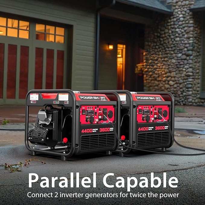 PowerSmart 4400-Watt Portable Generator with Inverter Technology 30 amp for Home Use and Emergency Backup 2026 EPA Compliant