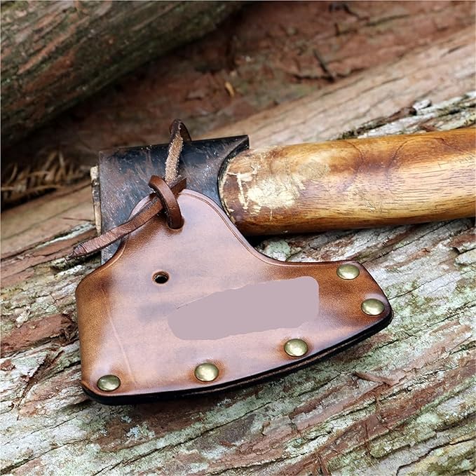 PU Leather Axe Hatchet Cover Axe Head Sheath Fit 10.5CM Protector Accessories for Outdoor Camping Blade Protection