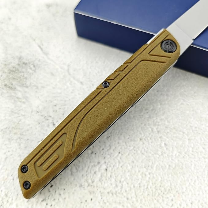 Durable Manual Opening Pocket Knife3.36 440C Blade Folding Knives with Safety LockUtility ABS HandlesOutdoor EDC Tools for CampingHikingFishing