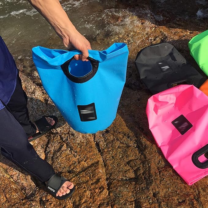 Beach Bag Outdoor Portable Waterproof Bucket for Outdoor Riding Camping Travel Water Sports Storage Bag Outdoor Quick-Drying Bag (Color : Orange Size : 2547cm)