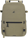 Breakwater Supply™ River Ute Waterproof IP68 Hunting Backpack Floating TPU Submersible Dry Bag with Padded Hip Belt and Airtight Zippers | 20L (River Ute 20L CORDURA Safari Tan)