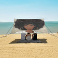 ALAZA Beautiful Black Afro Woman Beach Tent Sun Shelter Portable Canopy Sunshade for Outdoor Camping Picnics Backyard Fun 10x9 ft