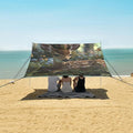 ALAZA Deer Fawn Forest Butterflies Beach Tent Sun Shelter Portable Canopy Sunshade for Outdoor Camping Picnics Backyard Fun 10x9 ft